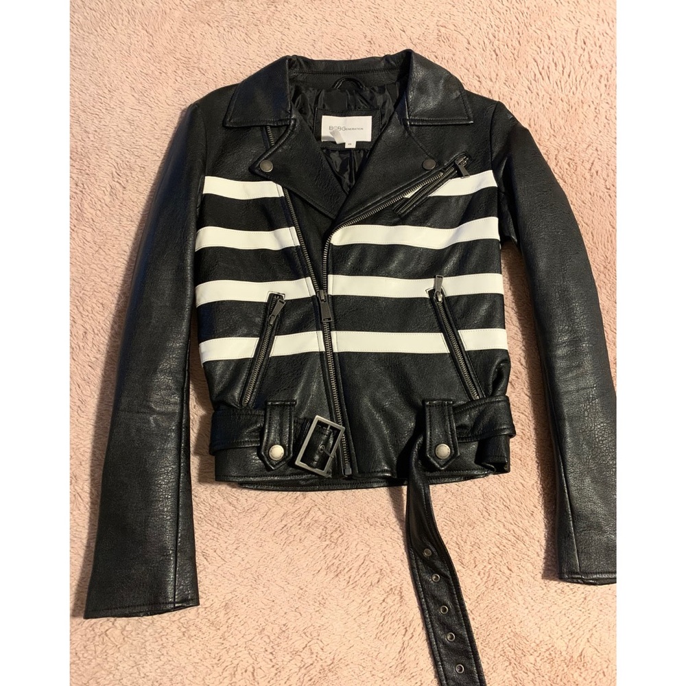 BCBG leather jacket